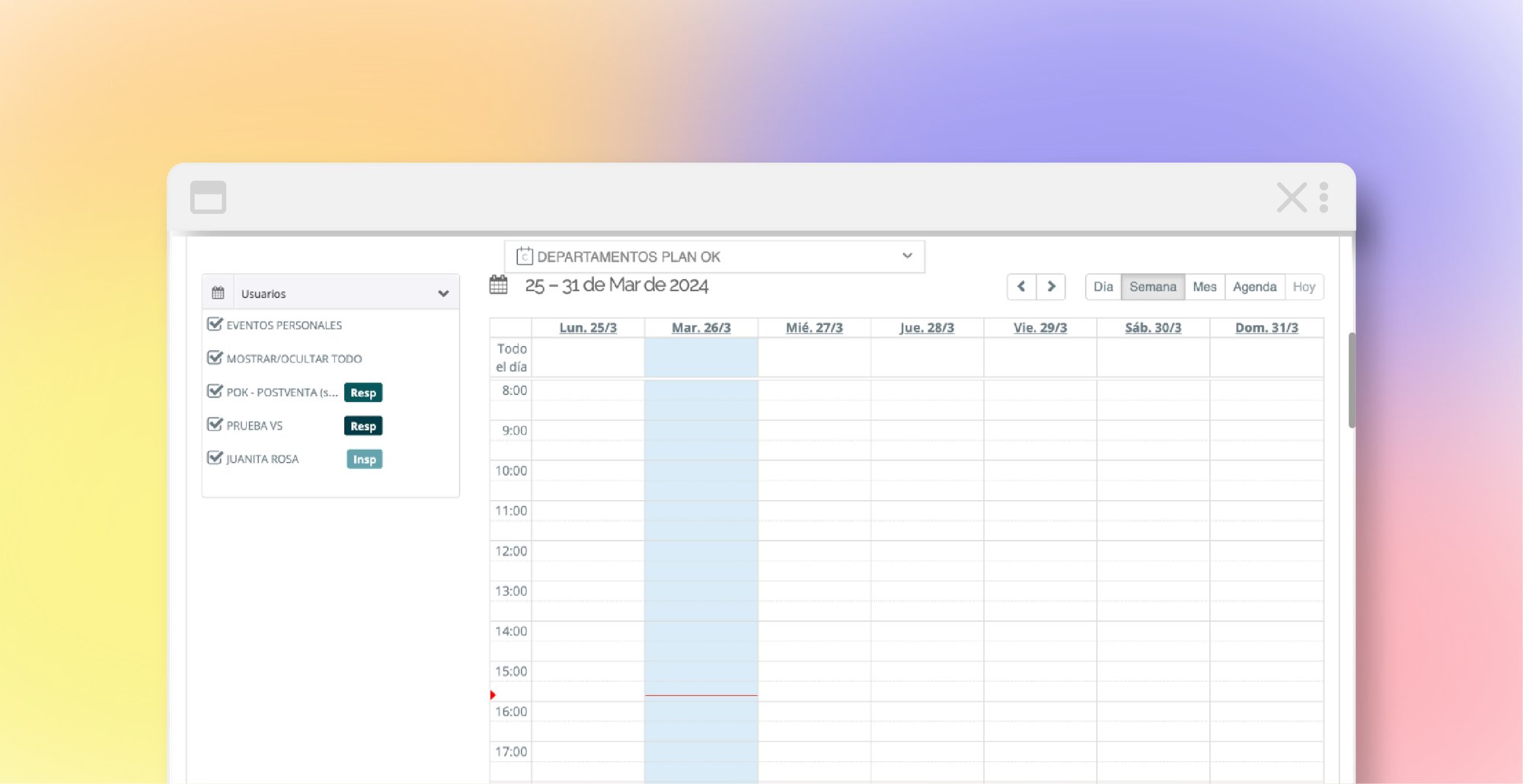 COORDINA UNA AGENDA UNICA